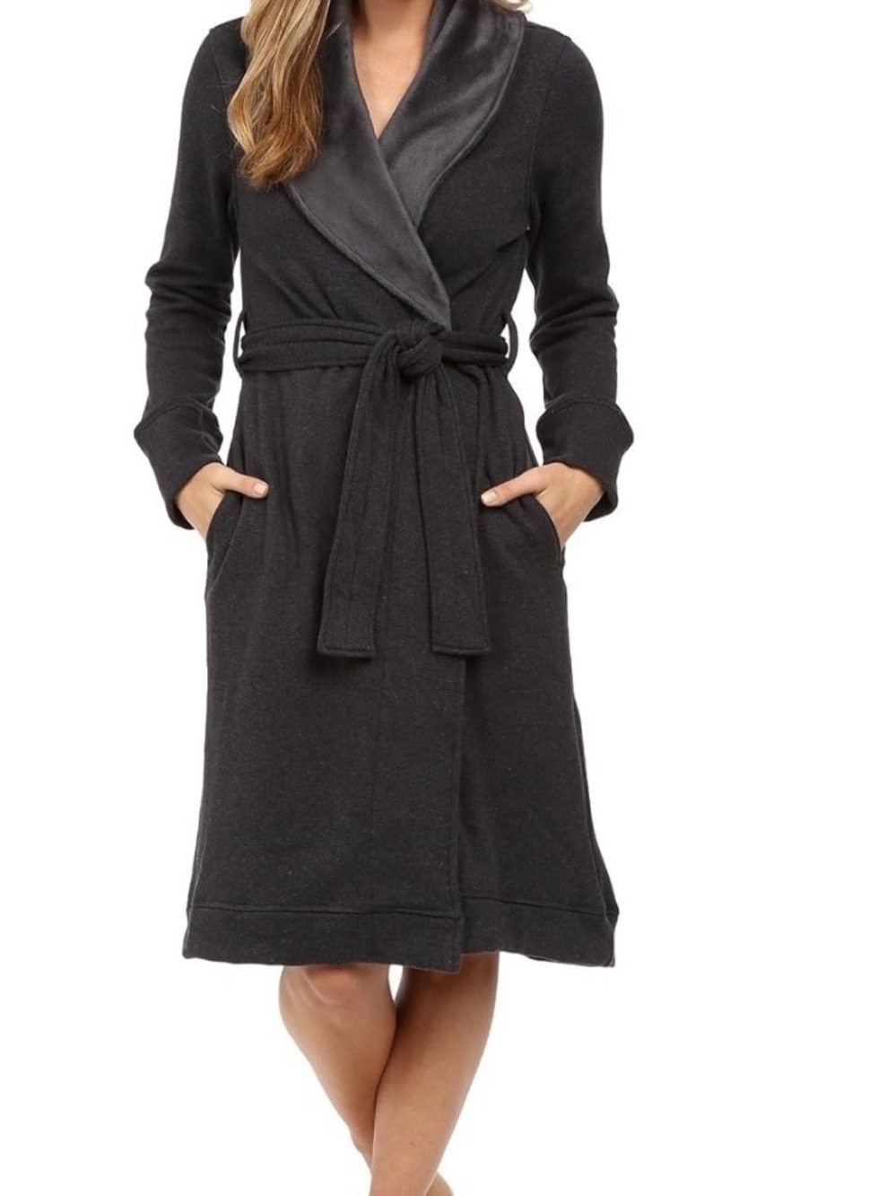 Ugg Duffield Robe Charcoal / Dark Grey XS - Picture 2 of 4